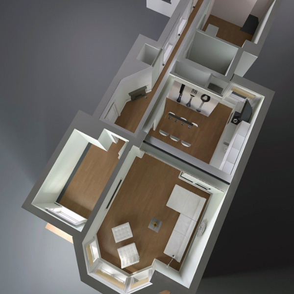 High-end 3D floor plan for bespoke home construction and fit-out services in the UK. Designed for architects, developers, and luxury home projects.