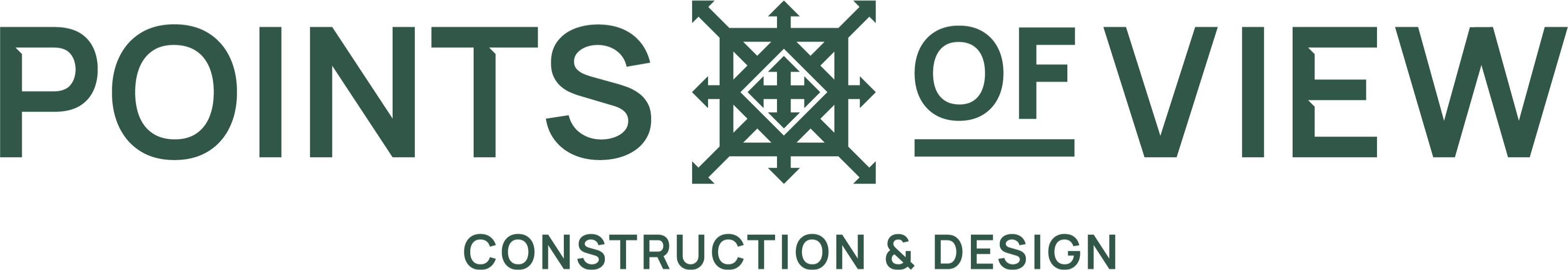 Points of View logo – Luxury Fit-Out and Bespoke Construction Specialist in London