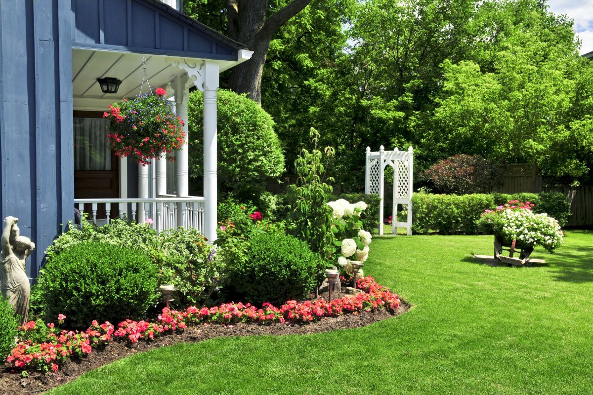 Minimalist garden design with drought tolerant plants and gravel pathways