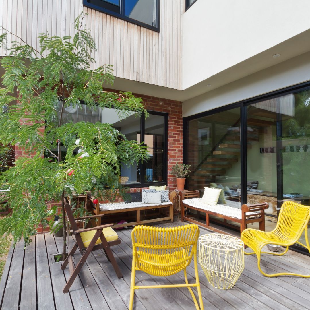 Modern renovated home exterior ready for fast resale