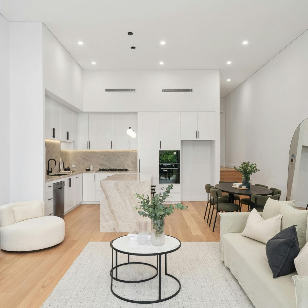 Beautifully presented living room ready for open house