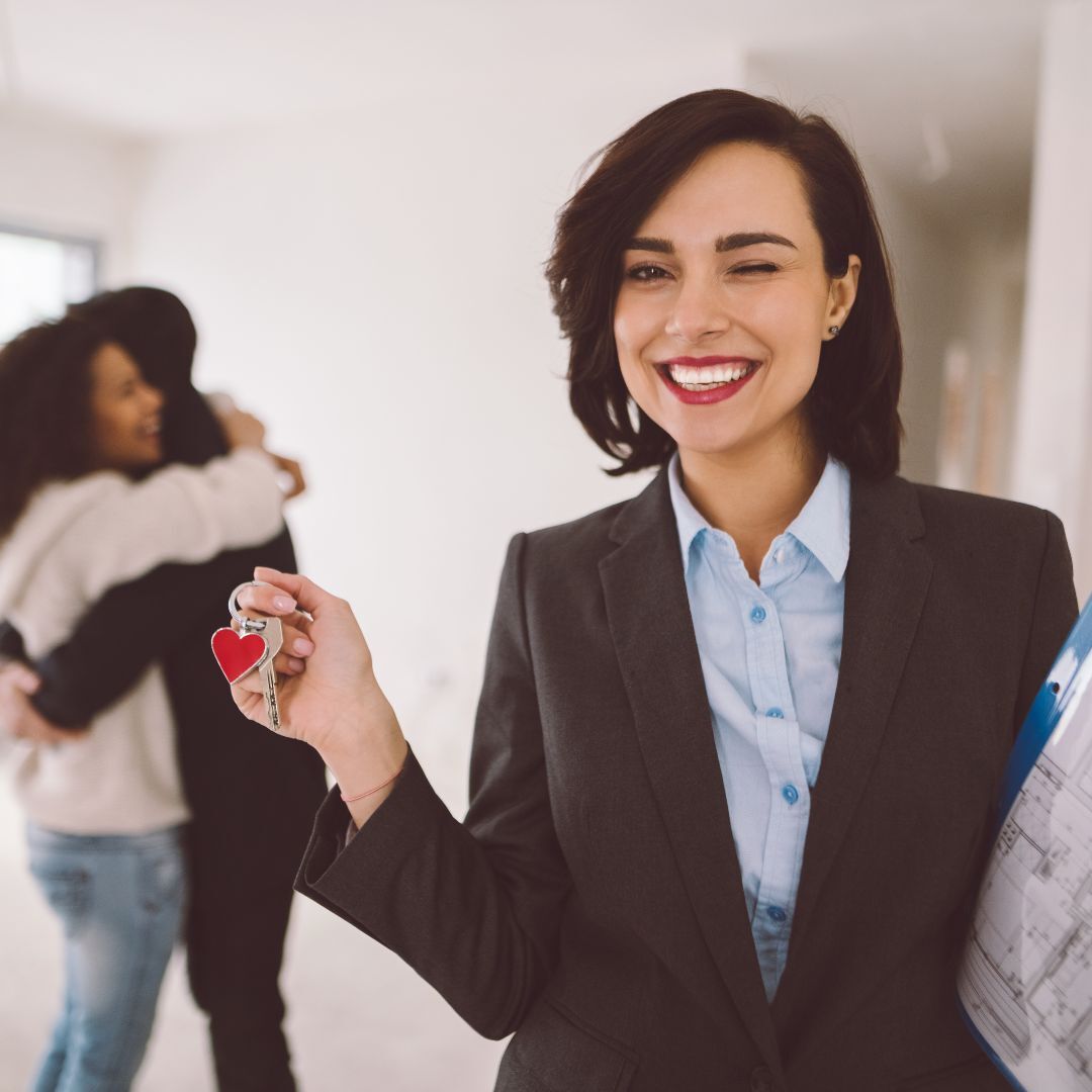 Real estate agent consulting on property resell timing