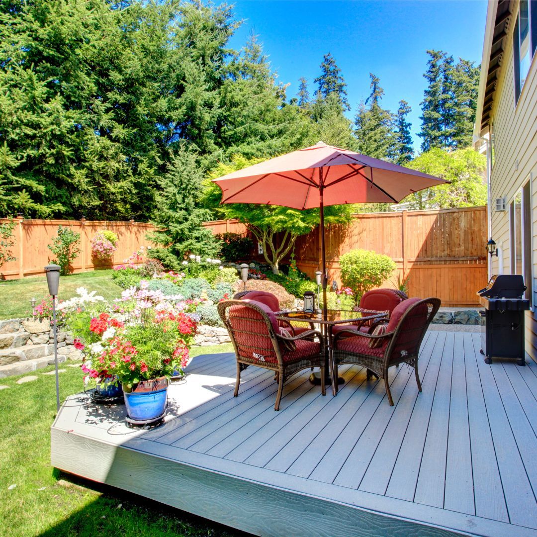 Freshly landscaped garden improving house marketability