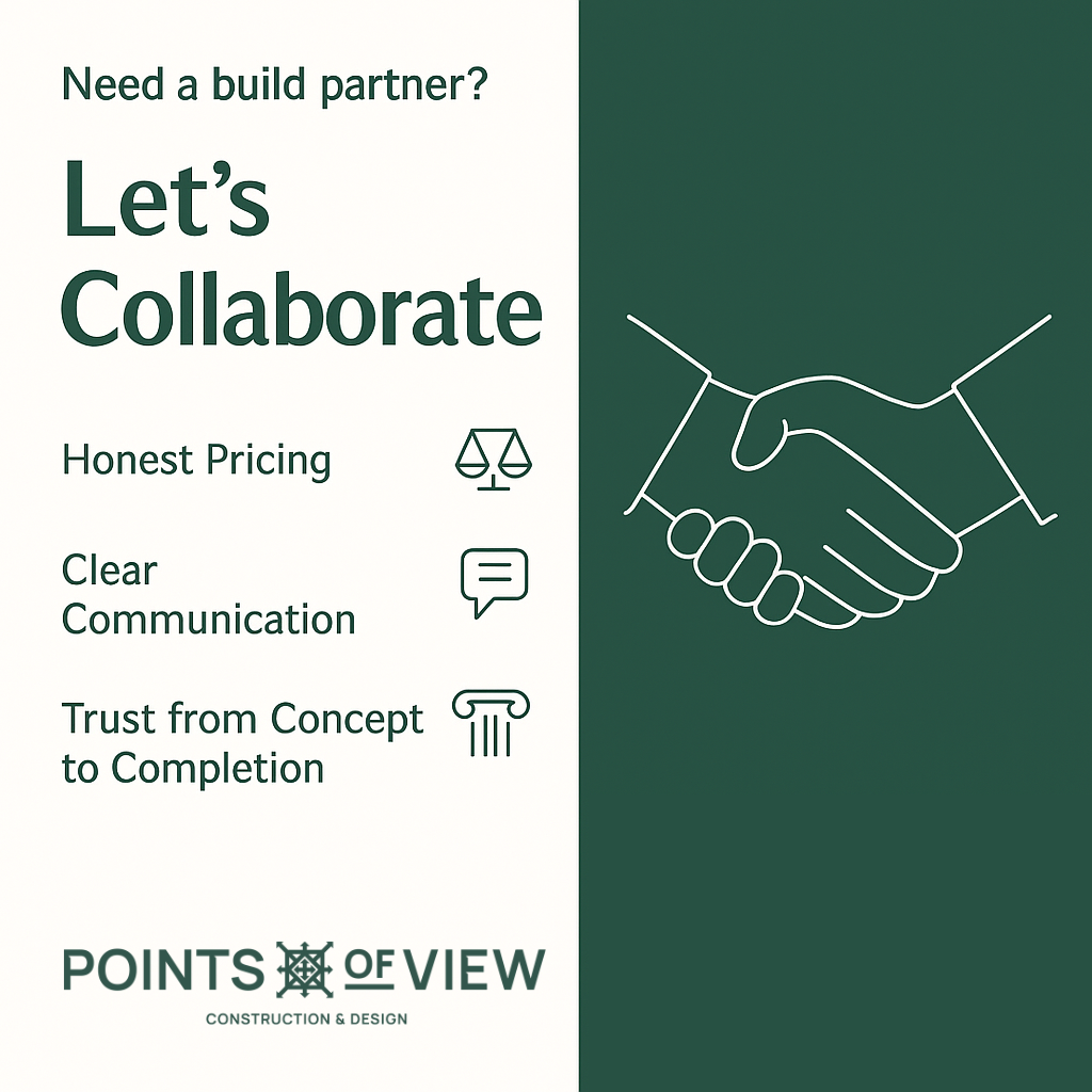 Architect and contractor working together on site