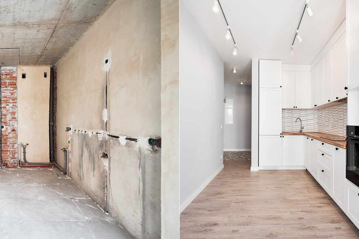 Before and after house extension photos in South West London