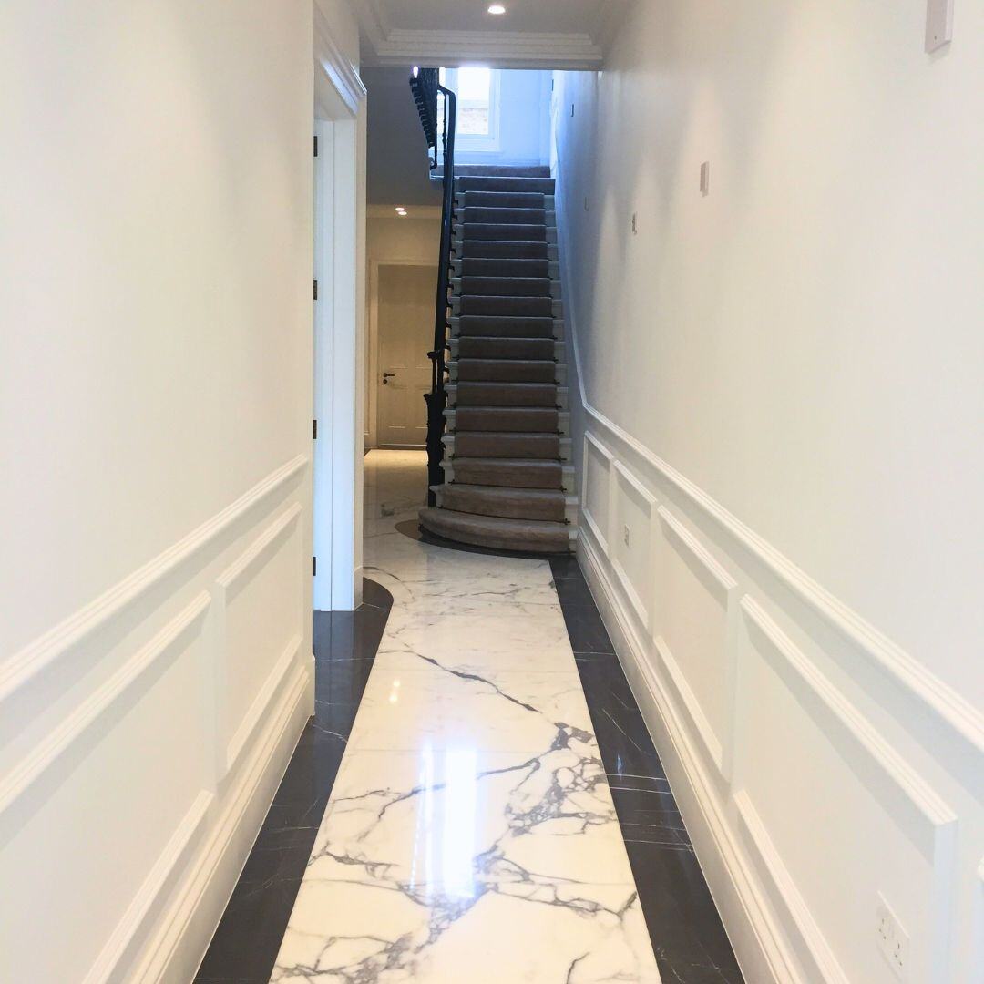 Detailed bespoke joinery for staircase and interior features